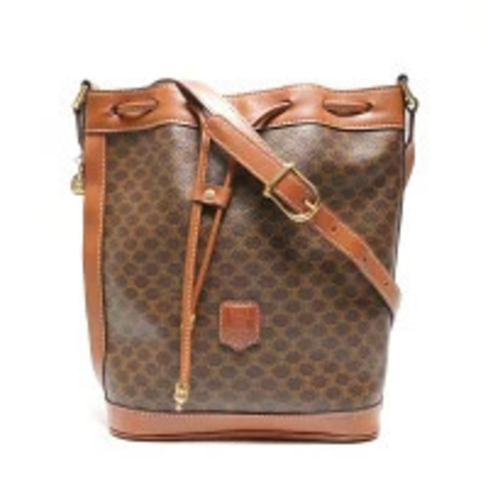 Celine Macadam Shoulder Brown Bag
